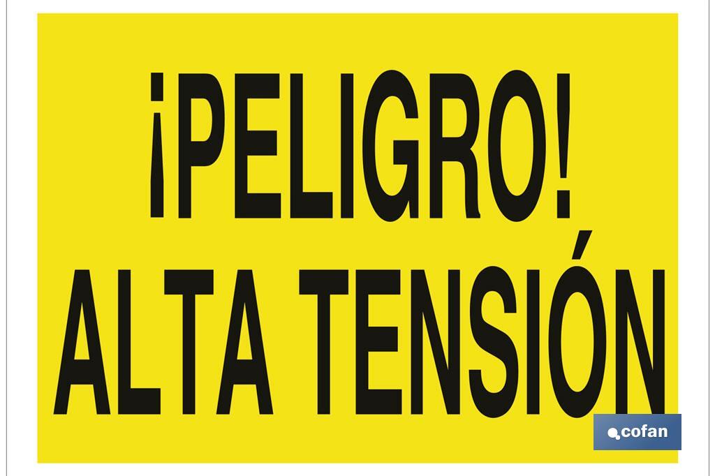 ¡Peligro! alta tensión