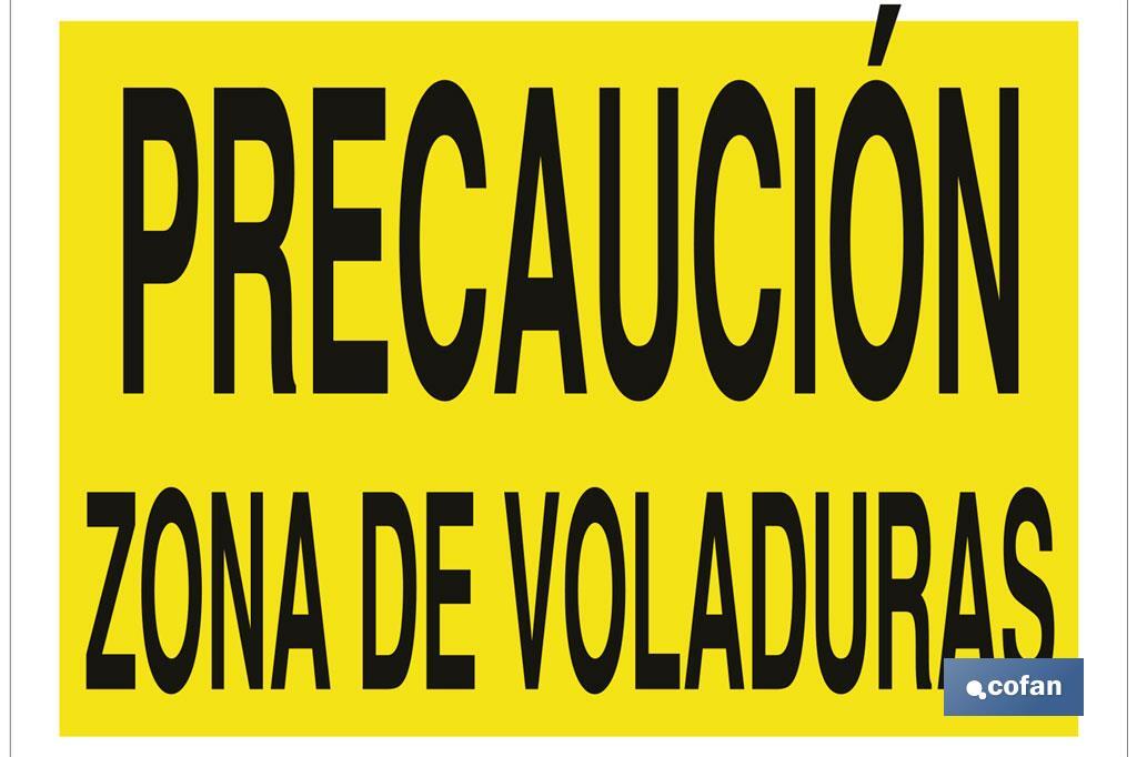 Precaución zona de voladuras