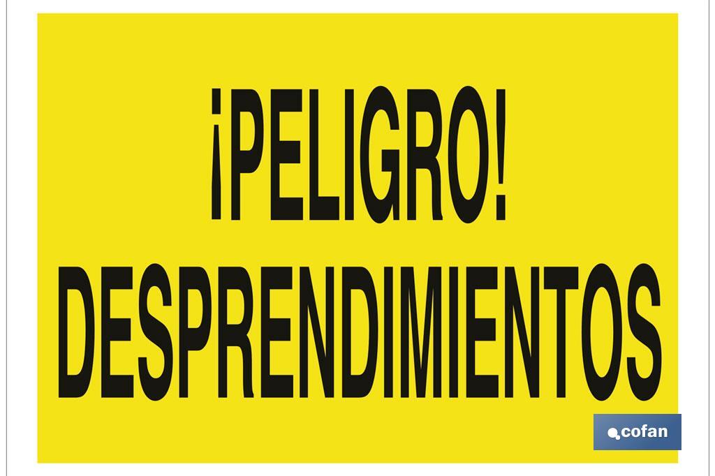 ¡Peligro! desprendimientos