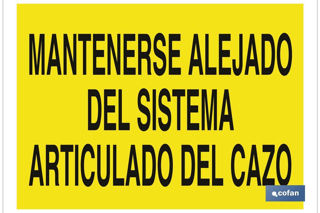 Mantenerse alejado del sistema articulado del cazo