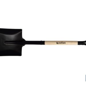 PALA CUADRADA 340mm MANGO MADERA CERRADO (PACK: 1 UDS)