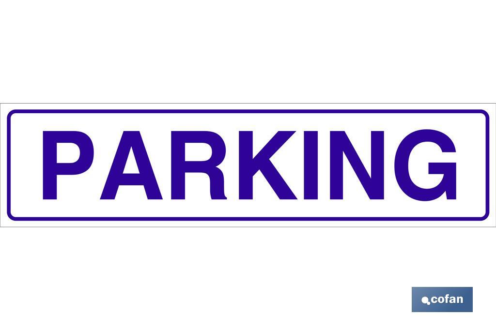 Señales para Parking