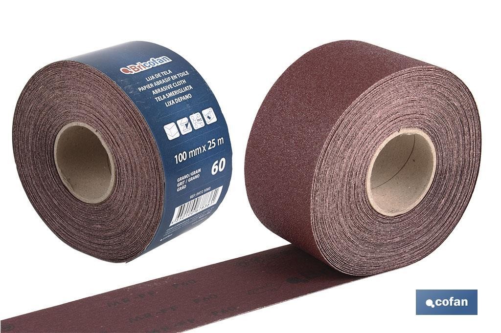 ROLLO LIJA TELA UNIVERSAL 100 X 25 M. G.80 (PACK: 1 UDS)