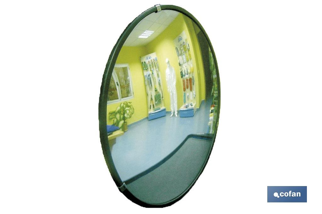 Espejo convexo para interiores | Diferentes diámetros | Anclaje de pared