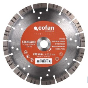 DISCO DIAMANTE CANTERO STANDARD H-12mm, 230mm (PACK: 1 UDS)