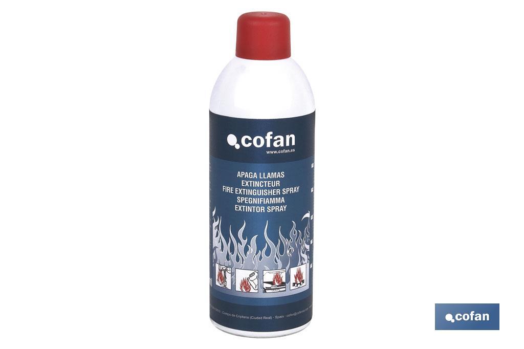 Apagallamas en spray 300 ML | Apaga llamas, mini extintor casero | Extintor mini doméstico