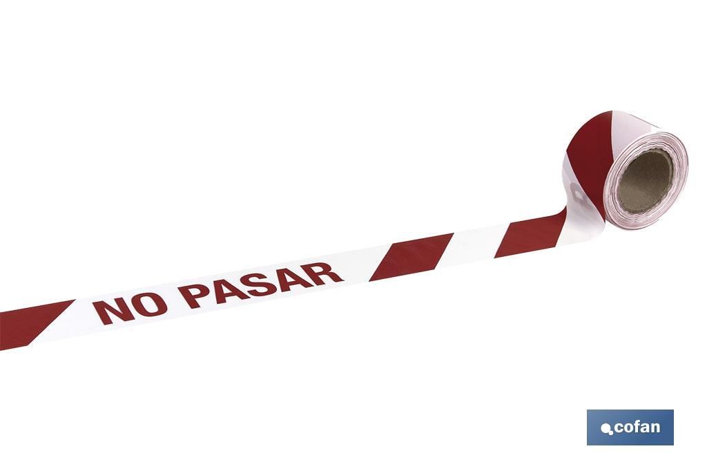 CINTA BALIZ. NO PASAR 80MMX100MTS (PACK: 1 UDS)