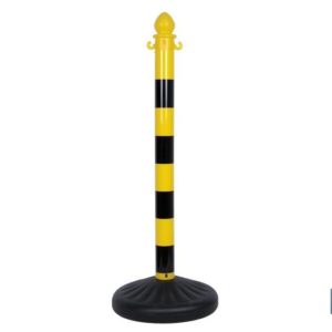 POSTE Y BASE PARA CADENA (AMAR/NEGRO) 1M (PACK: 1 UDS)