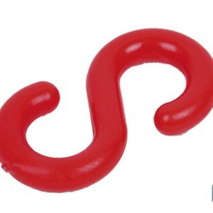 GANCHO S CADENA PLÁSTICO 8mm ROJO (PACK: 1 UDS)