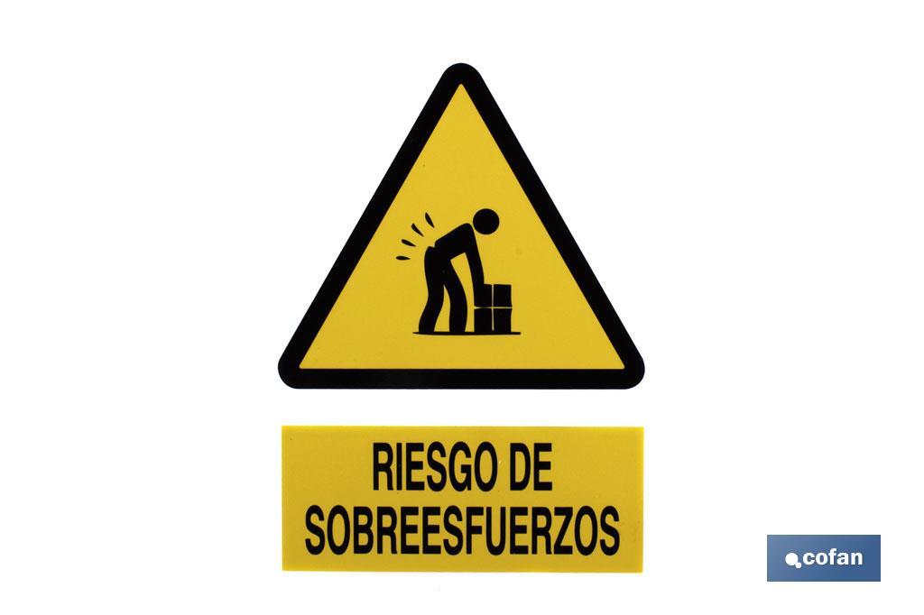 Riesgo de sobreesfuerzos