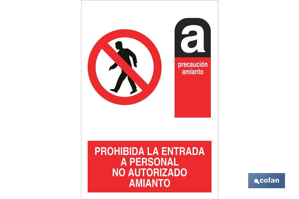 Prohibida la entrada Amianto