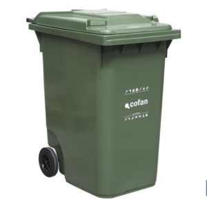 CONTENEDOR 2 RUEDAS 360LT COLOR VERDE (PACK: 1 UDS)