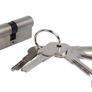 CILINDRO DE SEGURIDAD DE NÍQUEL 30/30 - LEVA LARGA IGUALADOS AAA (PACK: 1 UDS)