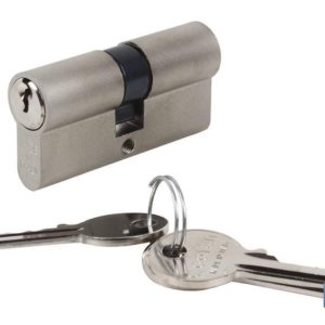 CILINDRO DE NÍQUEL 35/45 - LEVA CORTA - LLAVES IGUALES AAA (PACK: 1 UDS)