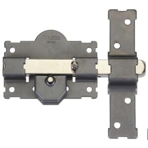 CERROJO BOTON/LLAVE PINTADO GRIS R/105-70mm Igualados (PACK: 1 UDS)
