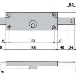 Cerradura Persiana Metal P CENTRO(Llaves Iguales)AAA (PACK: 1 UDS)