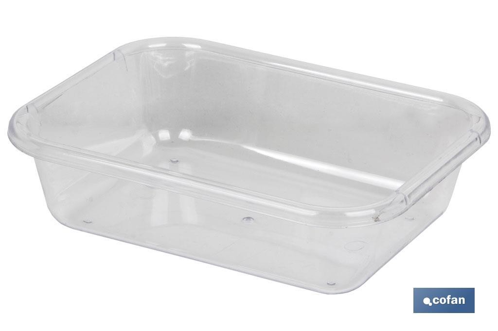 BANDEJA 31.5X23.5X6.5cm MULTIUSOS TRANSPARENTE venta unitaria (PACK: 1 UDS)