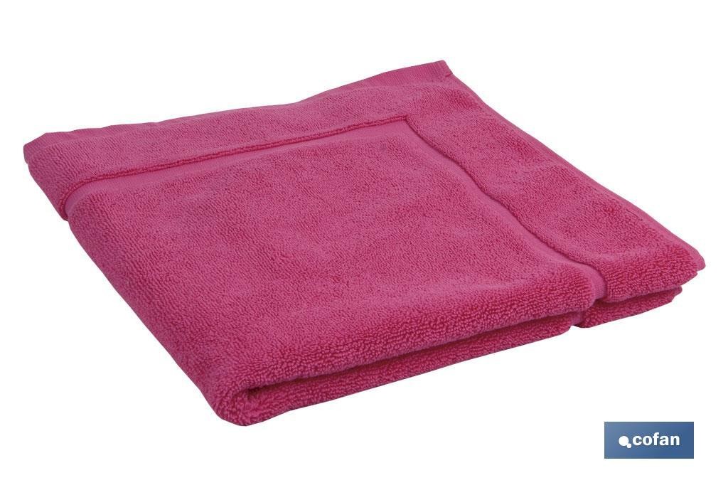 ALFOMBRA BAÑO FUCSIA GR.1000 MODELO PRIMAVERA 60X60cm (PACK: 1 UDS)