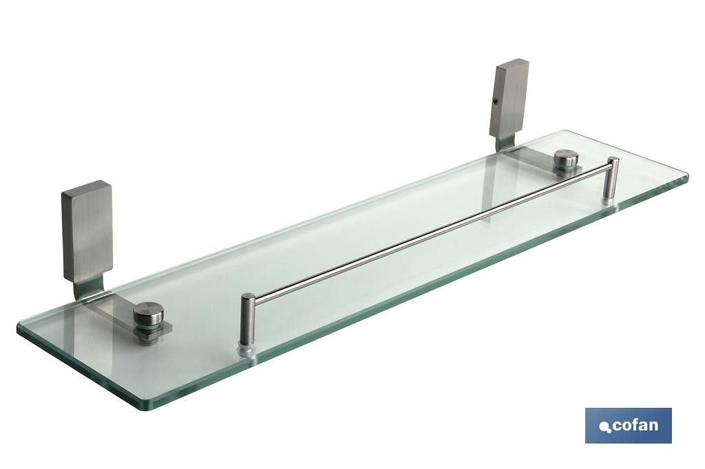 ESTANTE CRISTAL+INOX 304 MODELO MADEIRA SATIN (PACK: 1 UDS)