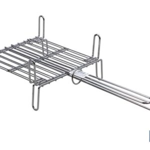 PARRILLA DOBLE INOX 450X 450MM (PACK: 1 UDS)