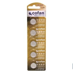 PILA BOTON CR1620/3,0V (PACK: 5 UDS)