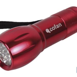 LINTERNA 9 LED ALUMINIO COLORES Ø 2,7 x10cm (PACK: 1 UDS)
