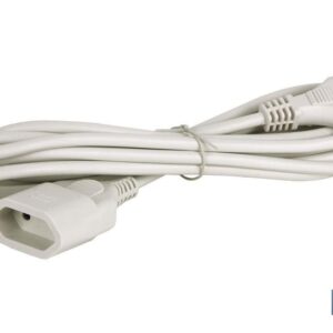 PROLONGADOR BIPOLAR 10A250V ESPIGAØ4 CABLE 3M BLANCO (PACK: 1 UDS)