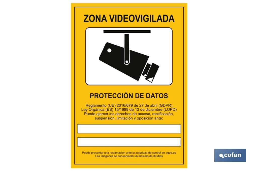 Señal de videovigilancia