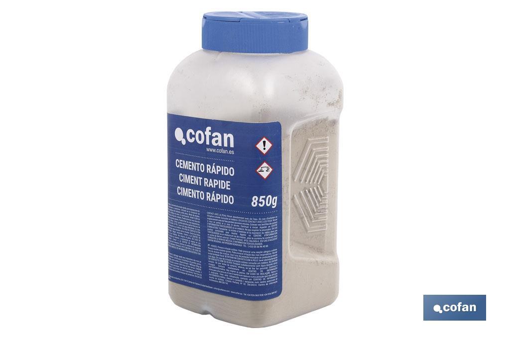 Cemento Rápido Cofan | Envase 850 g | Gris Azulado