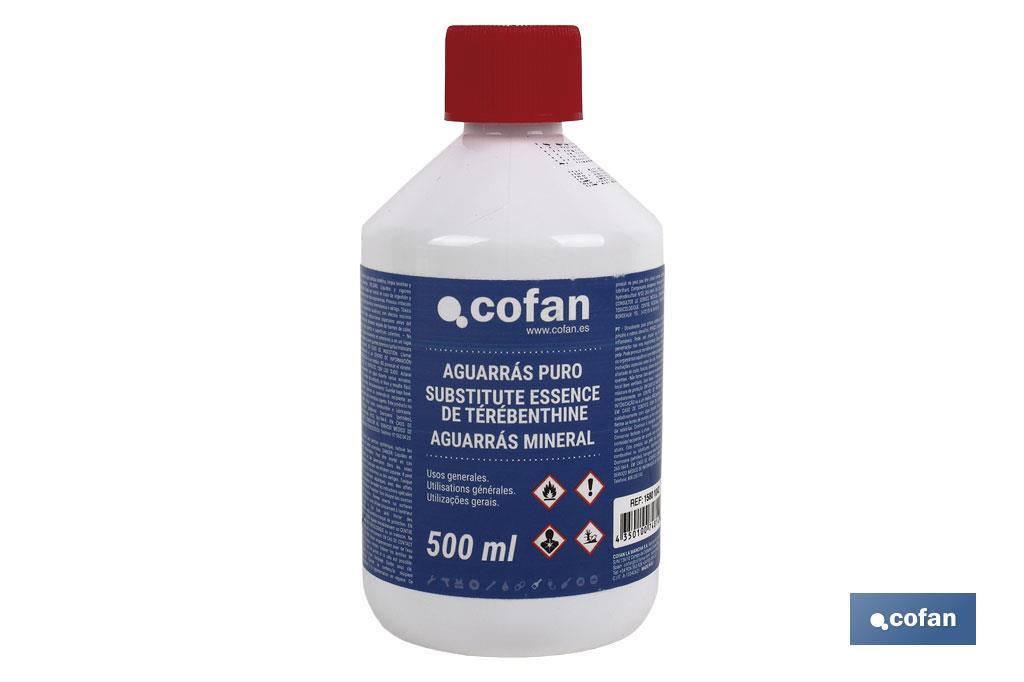 Aguarrás Puro Cofan | Envase de 500 ml o 1 L | Esencia de Trementina