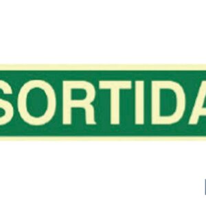 SEÑAL LUMUNISCENTE 400X100MM (PACK: 1 UDS)