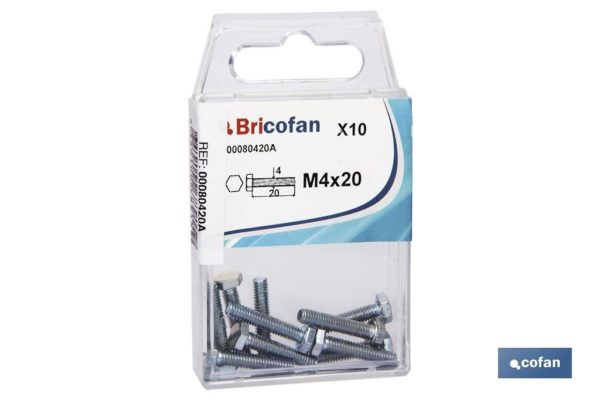 BLÍSTER DE 3 UDS. DIN-933 M-8X30 ZINC VENTA UNITARIA (PACK: 1 UDS)