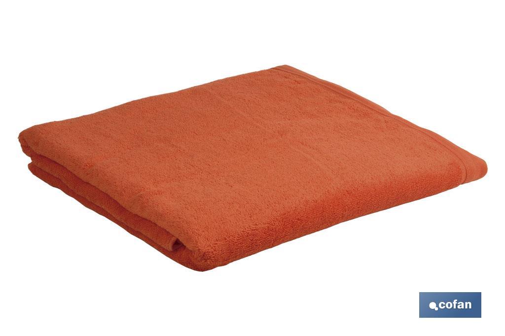 Toalla Lavabo | Color Orange | Gramaje de 580 g/m2 | Modelo Amanecer | Medidas 50 x 100 cm