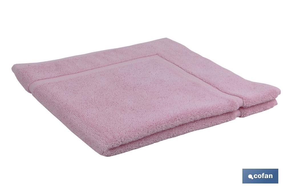 Alfombra Baño Color rosa claro I 100% algodón I Gramaje 1000g/metro I Medidas 60 x 60 cm