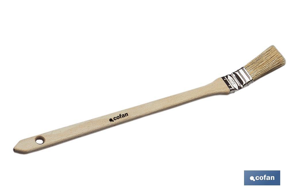 Paletina para radiador | Medida del mango madera de haya de 30 o 50 mm | Diseñada para pintar radiadores