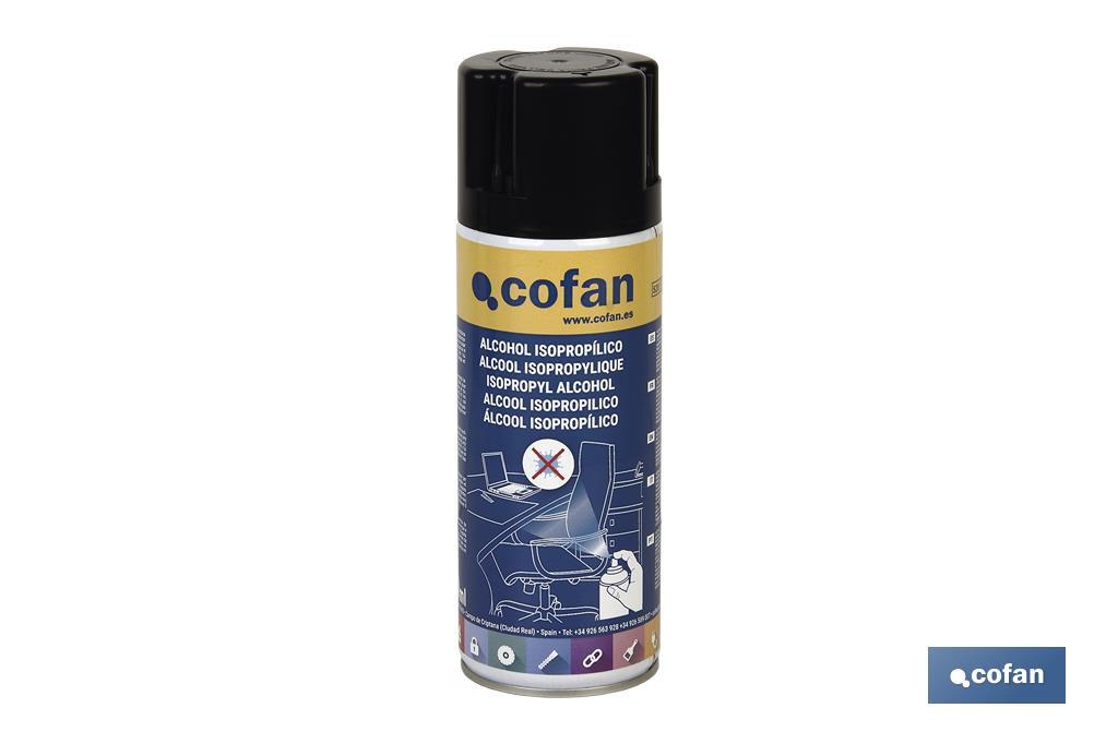 Espray de Alcohol Isopropílico | Contenido de 400 ml | Desinfectar cualquier superficie del hogar y de la oficina