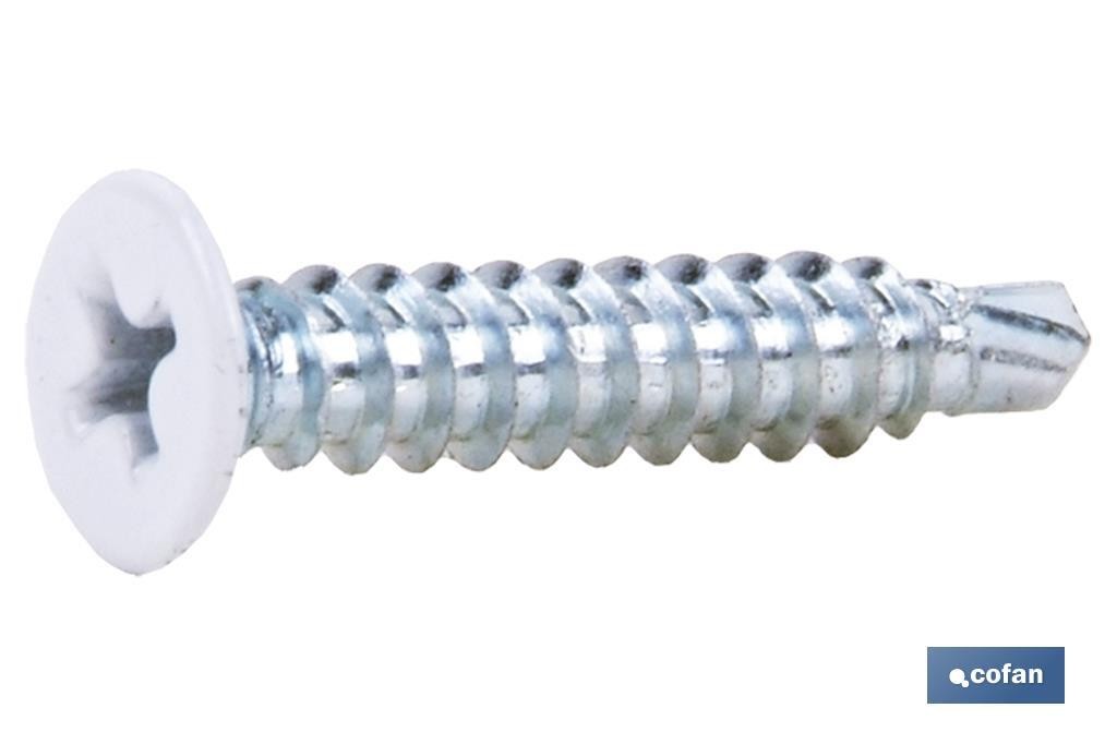 TORNILLO AUTOT. EXTRAPLANO 4,2 X 23 BLANCO (PACK: 500 UDS)
