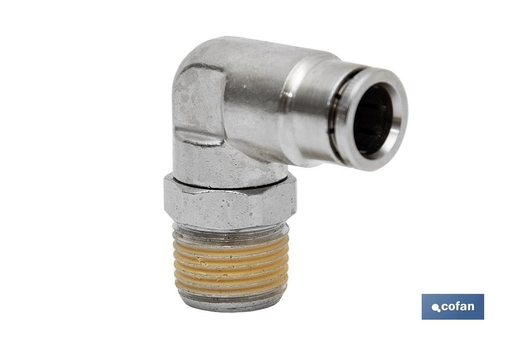 CONEXION CODO TUBO 10mm. ROSCA 1/2 (PACK: 1 UDS)