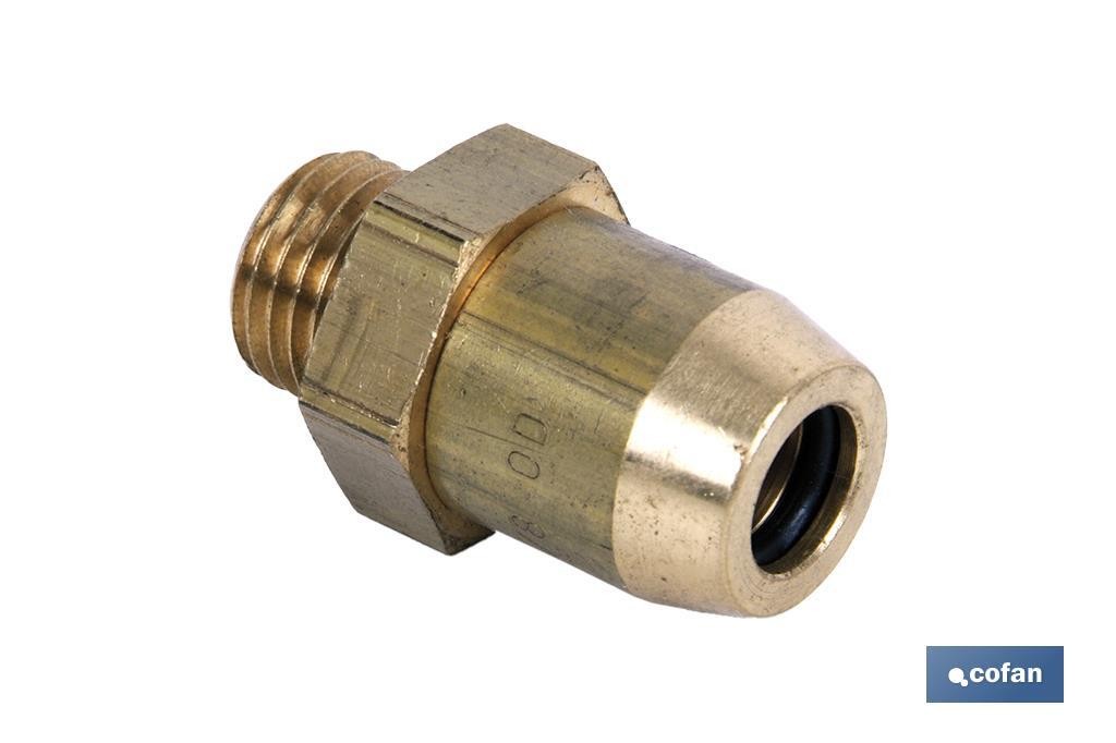 CONECTOR RAUFOSS TUBO 1/4-ROSCA 10X100 (PACK: 1 UDS)