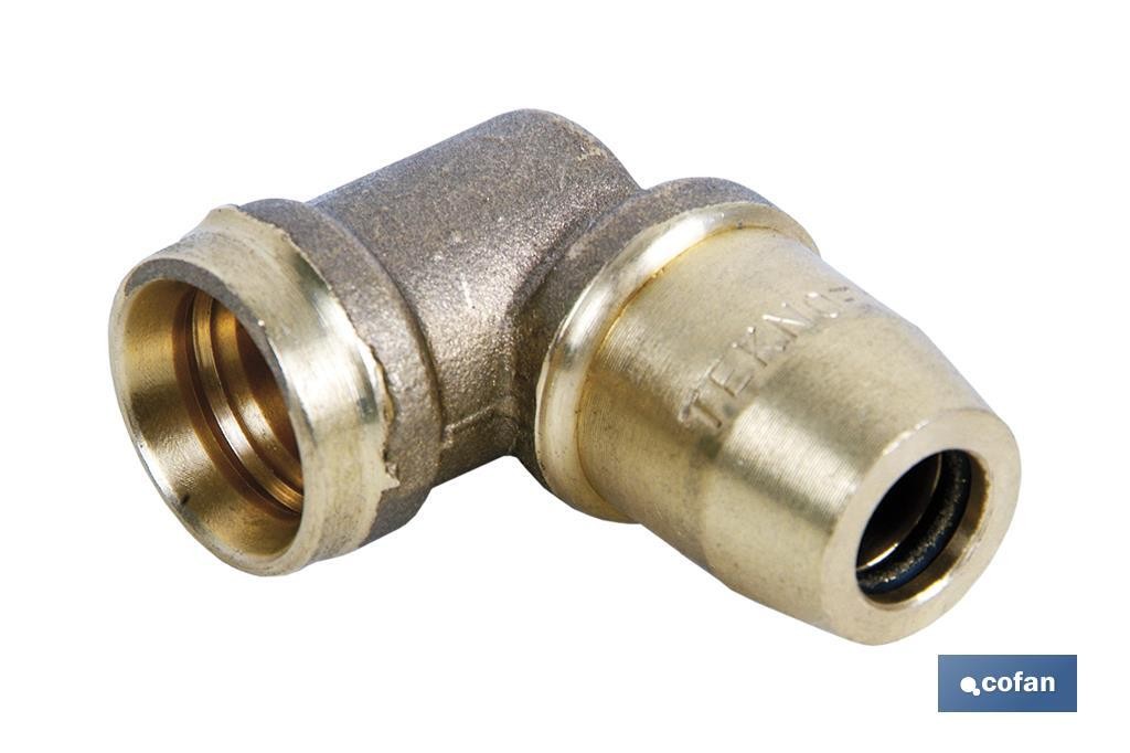 CODO CONECTOR 90º R A5 TUBO 10X1,25 (PACK: 1 UDS)