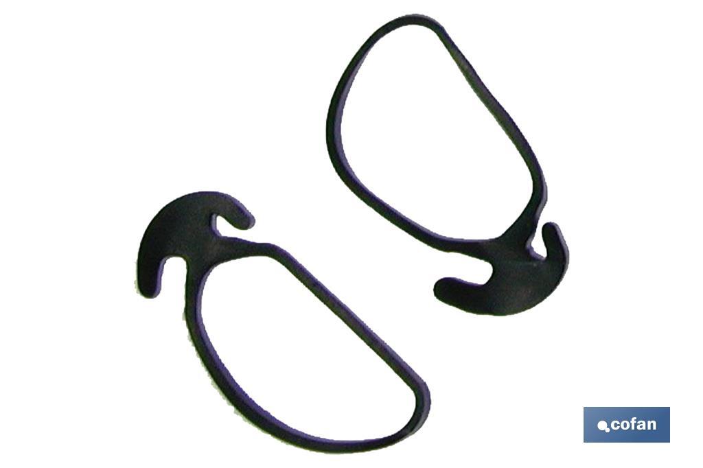 Goma de ancla Nº 8 EXTRA (Bolsa 300 uds) | Goma ancla de 8cm | Tensor goma de caucho para tutores para plantas huerto urbano