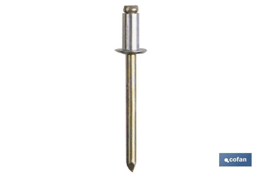 REMACHE ACERO 3.2 X 12 MM (PACK: 1000 UDS)