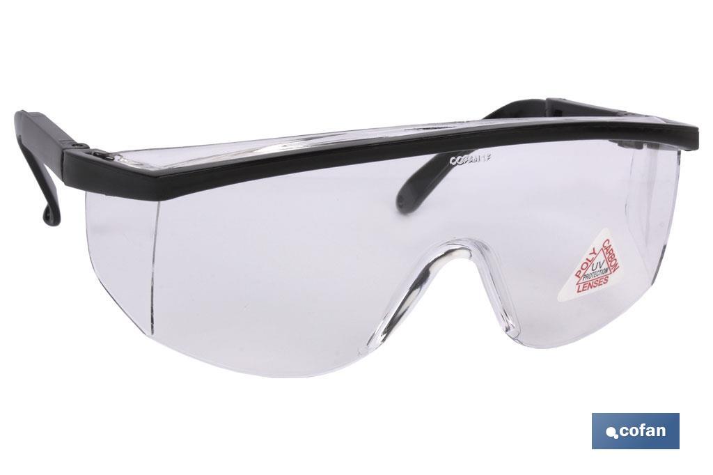 Gafas de seguridad I Con lente clara I Modelo standar I EN 166