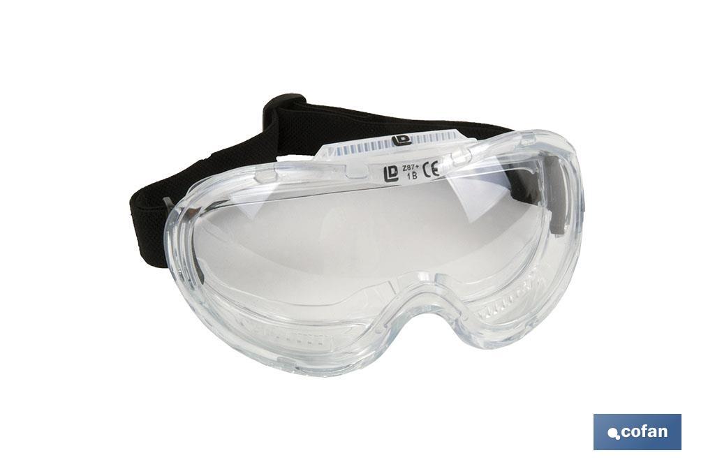 Gafas de Protección | Contra Proyecciones, Confortables y Ligeras | Ajuste con Goma | Protección UV
