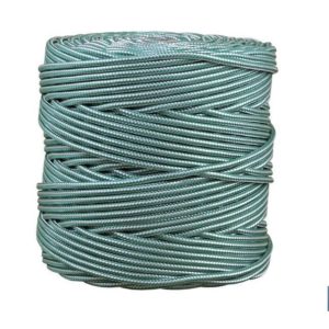 BOBINA CORDON TRENZADO POLI 5 MM 200 MTS BCO/ VDE (PACK: 1 UDS)