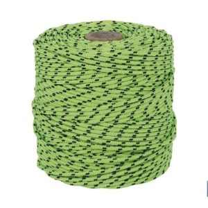 CORDÓN TRENZADO HIPPIE VERDE/NEGRO 3MM X 100 M (PACK: 1 UDS)