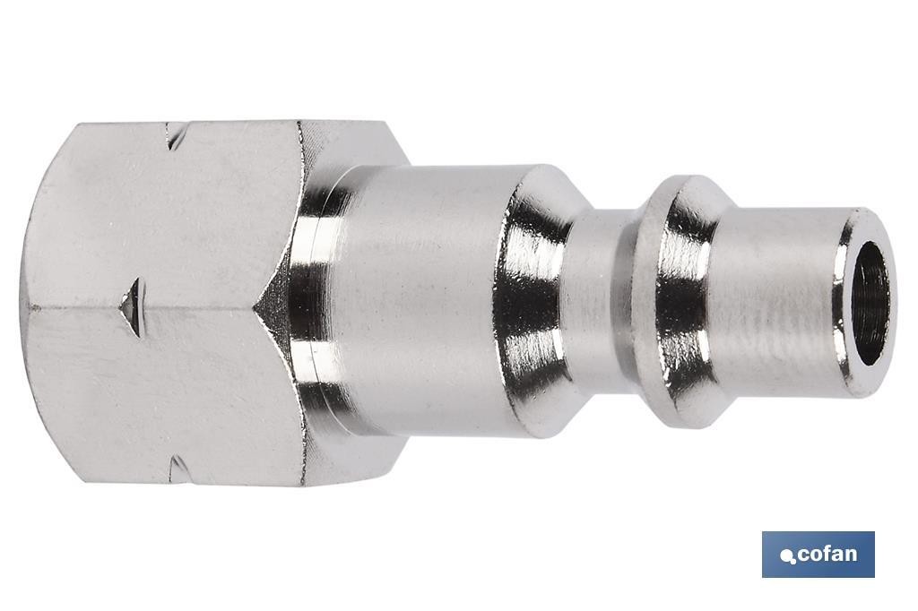 CONECTOR AIRE ROSCA HEMBRA 1/4 (PACK: 1 UDS)
