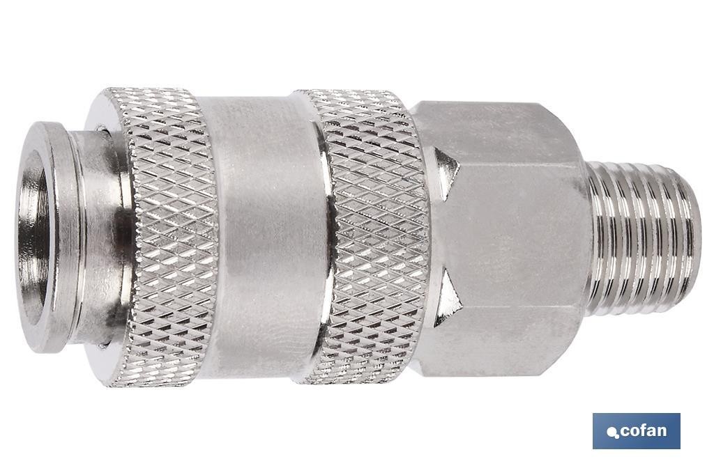 ENCHUFE RAPIDO UNIVERSAL MACHO 1/4' (PACK: 1 UDS)