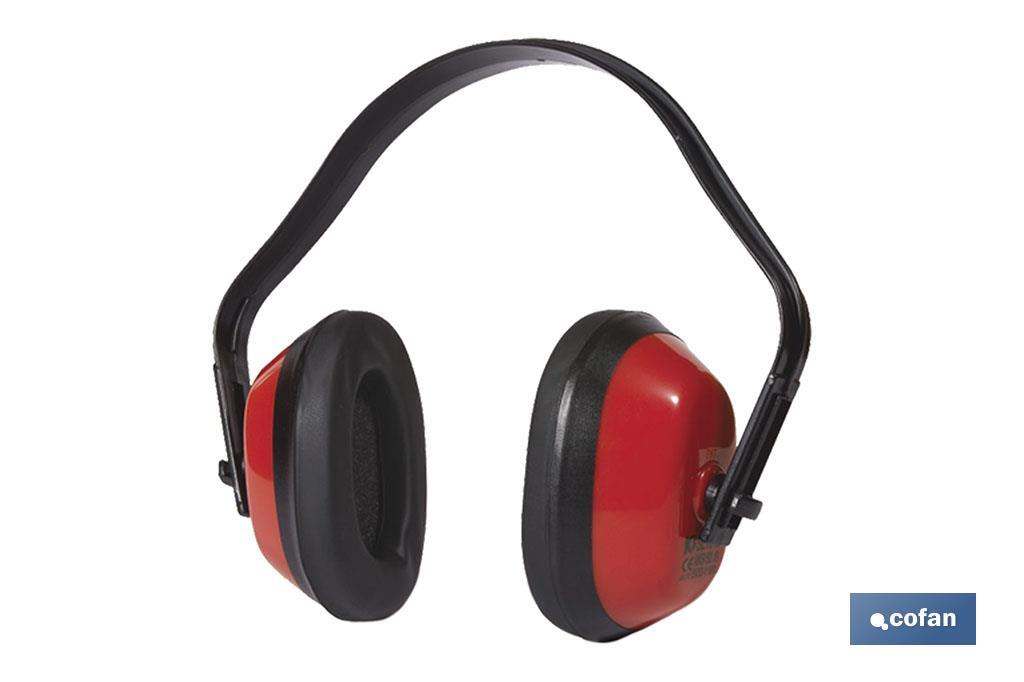 Blíster Casco anti-ruido I Color rojo I Protección auditiva I SNR: 27db I EN 352-1