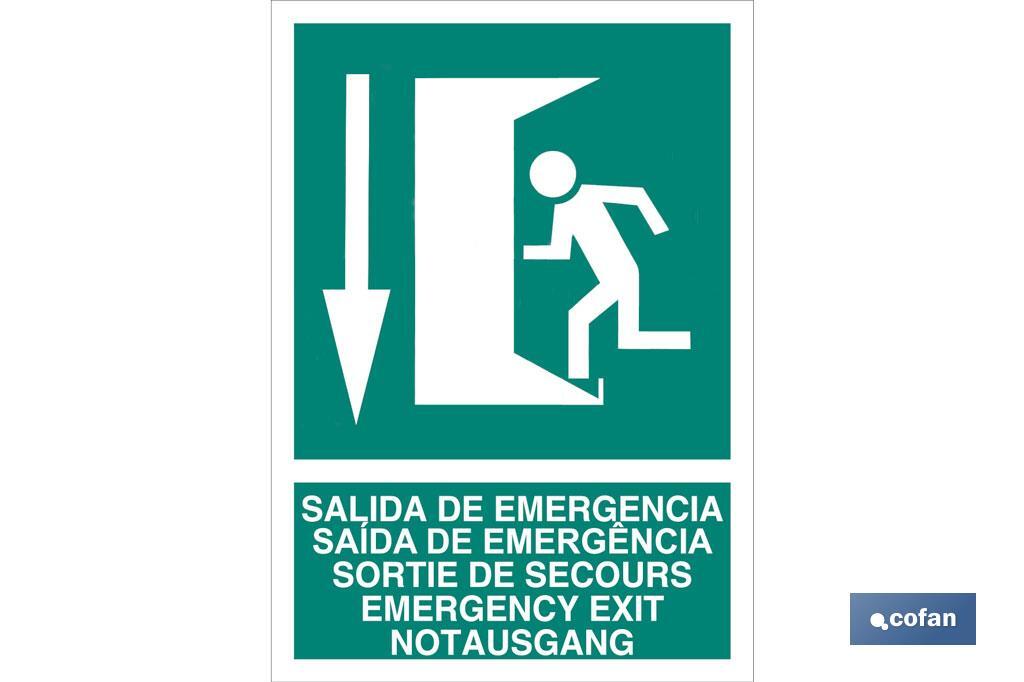 Salida de Emergencia Texto